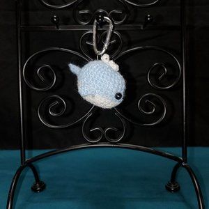 NWT Hand-Crocheted Little Whale Key Chain